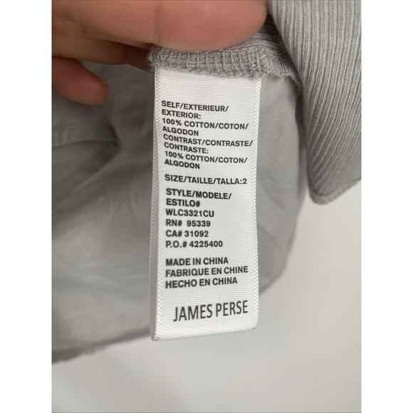 James Perse Button Up Shirt Women Size 2 Quiet Luxury Preppy Office Siren 1122 - Picture 7 of 11
